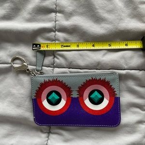 FENDI monster coin purse wallet with key holder